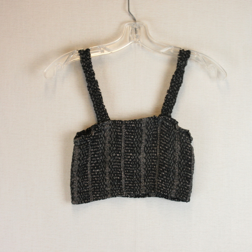 Paper Crane Smocked Crop Set Size XS